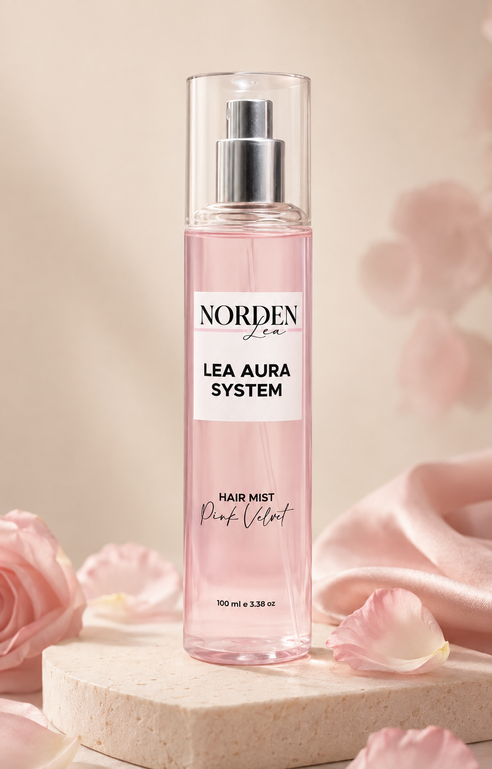 معطر بينك فيلفيت من NORDENLEA مع بتلات الورد والساتان الوردي